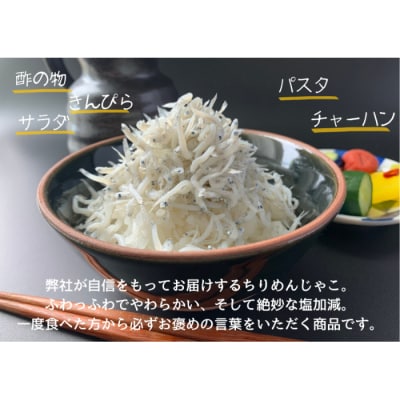 【四国一小さなまち】ふわっふわ! 土佐のちりめんじゃこ　約200g×5パック 【カネアリ水産】