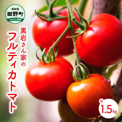 【四国一小さなまち】黒岩さん家のフルティカトマト　約1.5kg