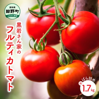 【四国一小さなまち】黒岩さん家のフルティカトマト(ばら詰め)　約1.7kg