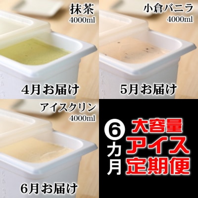 【四国一小さなまち】≪2024年1月発送開始≫★松崎冷菓★大容量アイス6ヵ月定期便(1月～6月)
