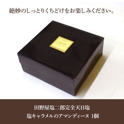 ★田野屋塩二郎完全天日塩★塩キャラメルのアマンディーヌ(約12cm)　1ホール