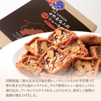 【四国一小さなまち】★田野屋塩二郎完全天日塩★ プチシューラスク(20枚入)　3箱