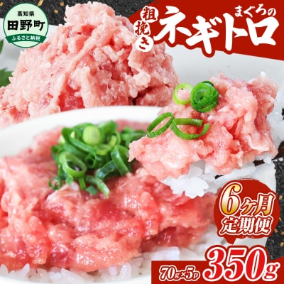 ～四国一小さなまち～≪カネアリ水産≫まぐろのネギトロ 350g(70g×5パック)★6ヶ月定期便★
