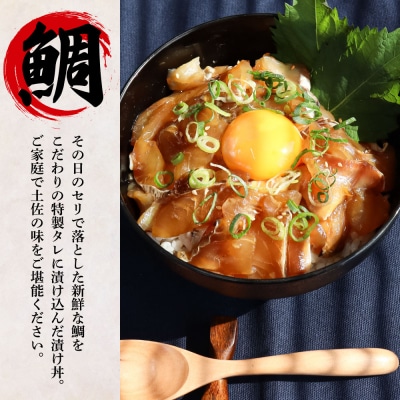【四国一小さなまち】これが魚屋の漬け丼だ!鯛の漬け丼&マグロの漬け丼 80g×各5P★訳あり★