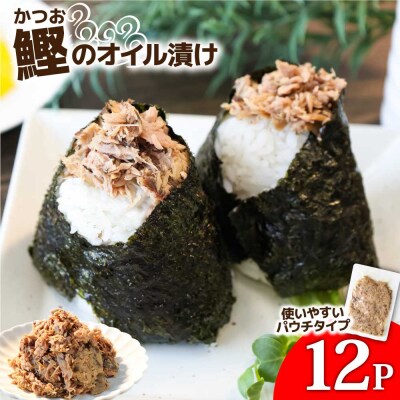 【四国一小さなまち】カツオのオイル漬け 100g×12パック 鰹 パウチ 常温 長期保存 田野町