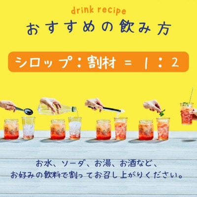 ごろごろ果実のハーブコーディアル　グレープフルーツ2種セット (プレーン・ハイビスカス)