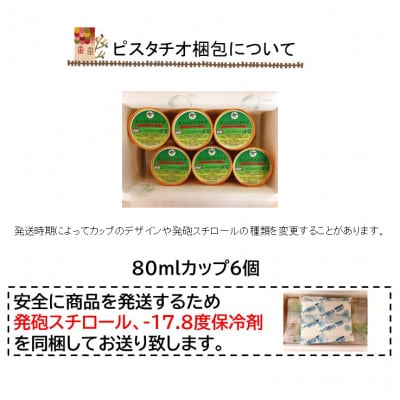 イタリアブロンテ産ピスタチオジェラート　6個セット