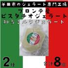 ブロンテ産ピスタチオ&知多ミルクジェラート8個セット