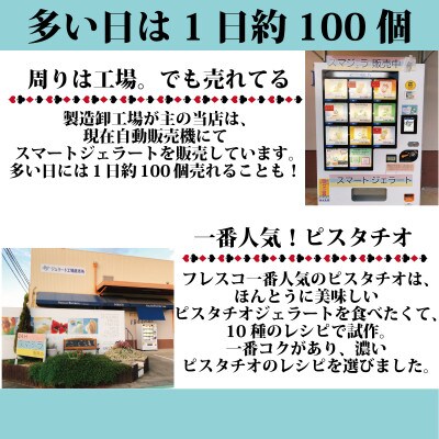 ブロンテ産ピスタチオ入りジェラート4種合計8個セット