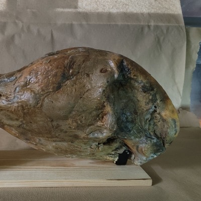 生ハム モモ(ハモン)後脚　6.5kg以上　【原木】ハモンテンパク　長期熟成　9ヵ月以上