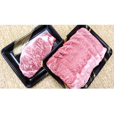 みなせ牛特選ステーキ+味わい肩ロースセット[H1-1801]