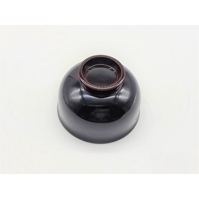 川連漆器　ゆり型汁椀　溜内朱[B5804]