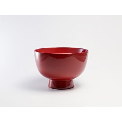 川連漆器　燻椀　IBURIWANCO　東福寺椀　朱[B2-5401]