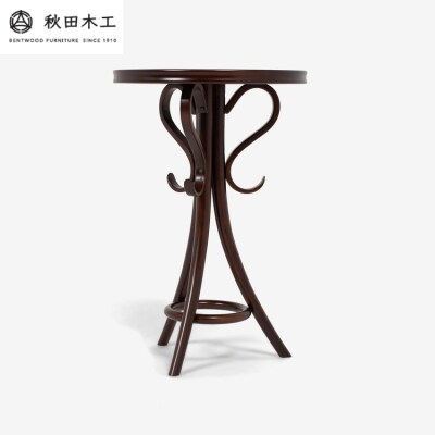 【秋田木工】ラウンドテーブル「T-110」【曲木による装飾が美しい】[F7404]