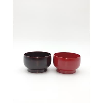 川連漆器　如月夫婦椀[H5-5303]