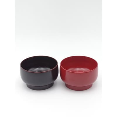 川連漆器　如月夫婦椀[H5-5303]