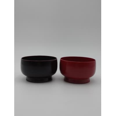 川連漆器　如月夫婦椀[H5-5303]