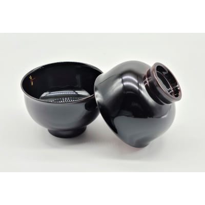 川連漆器　夫婦椀　とんぼ[H5807]