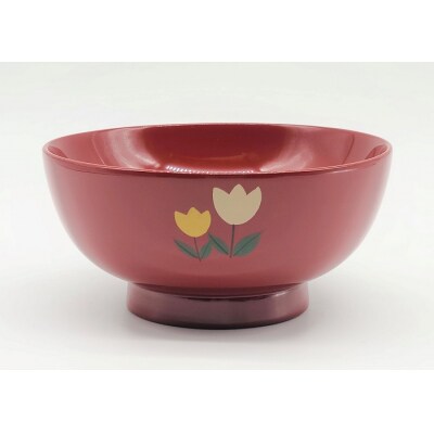 川連漆器　子供椀　はな[M5802]