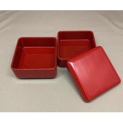 川連漆器　姫重　本朱[O7-6401]