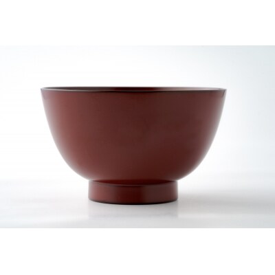 川連漆器　大椀(朱)[C6-6302]