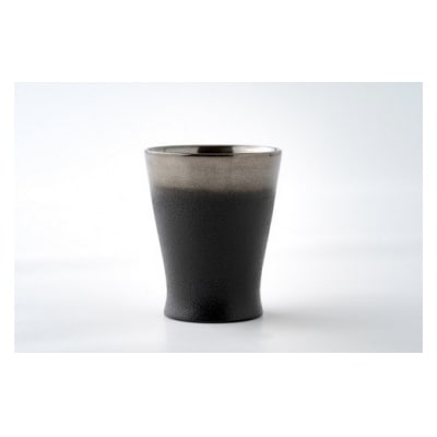川連漆器　銀彩ぐい呑み(大)[C3-6301]