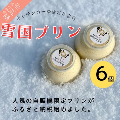 人気の雪国くちどけなめらかプリン 6個入[B3-13701]