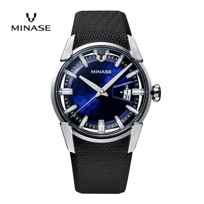 MINASE時計 DIVIDO ラバーベルトタイプ(VM14-RBKNBL-SSD)[F11906]