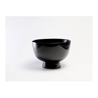川連漆器　燻椀　IBURIWANCO　東福寺椀　黒[B2-5401-1]