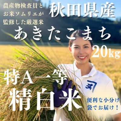 【米農家直送】特Aランク厳選秋田県産あきたこまち【白米20kg】[O2301]