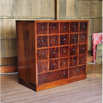 小型薬箪笥風小物入れ[F8803]