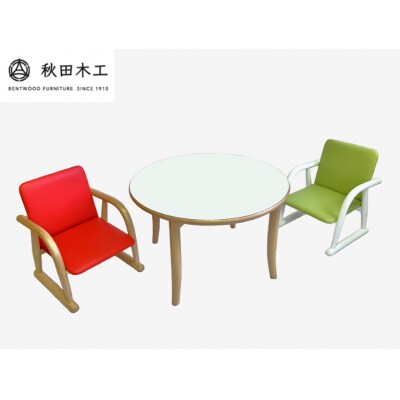 【秋田木工】キッズチェア「ゆざわっこ」【かわいい・カラフル・丈夫】[O7401]