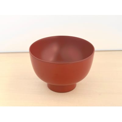 川連漆器　銀朱　鉄鉢椀[B4-5501]