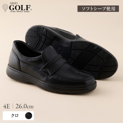 AKIO GOLF 2235 4E BL 26.0cm　ソフトシープ使用[Q9-15904-5]