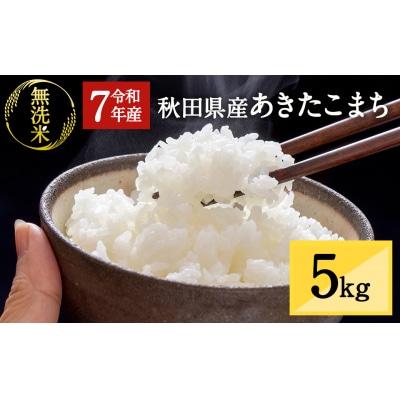  秋田県湯沢市産 あきたこまち 無洗米 5kg[B3-15702]