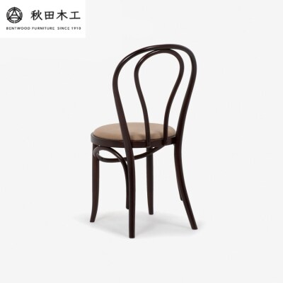 【秋田木工】ダイニングチェア「No.16B-OU」　ウォールナット×ライトブラウン[E7403-2]