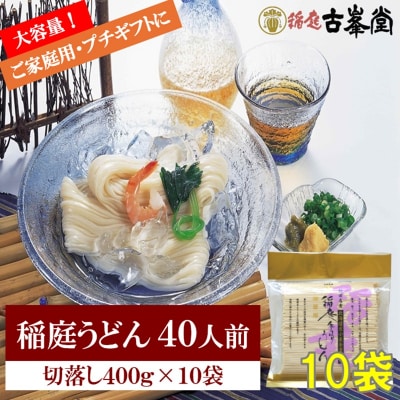 稲庭うどん 400g×10袋 40人前[B5-1001]