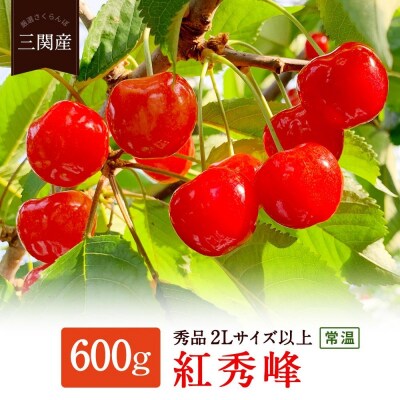 三関産さくらんぼ「紅秀峰」600g 秀2L以上[H1-7802] 