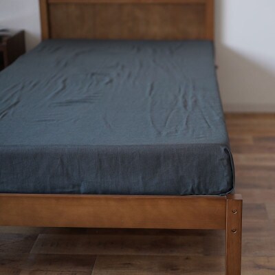 リネンシーツ 寝具 フラットシーツ シングル用 安心加工 防菌 防臭加工 / r001a-agy2