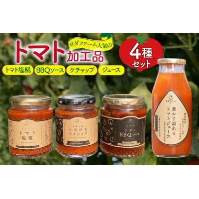トマト塩糀 トマトBBQソース トマトケチャップ トマトジュース 4種詰め合わせセット