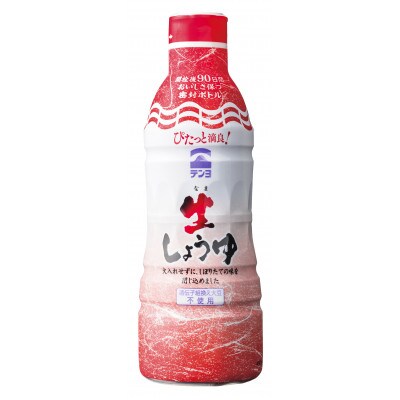 郷土の味 テンヨ 生しょうゆ 450ml×12本 密封ボトル 00101947
