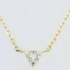 K18イエローゴールドアクアマリンネックレス