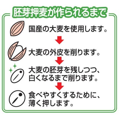 【はくばく】胚芽押麦　800g×6袋