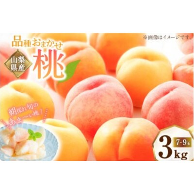 【満足規格】山梨県産の桃約3kg(7～9玉)品種おまかせ