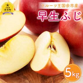 フルーツ王国余市産「早生ふじ」5kg【ニトリ観光果樹園】