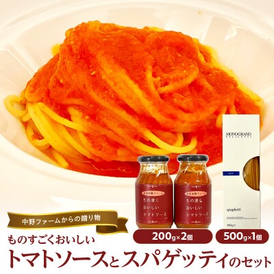 中野ファーム ものすごく美味しいトマトソースとスパゲッティのセット【2個セット】_Y037-0082