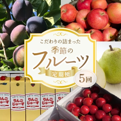 【5回定期便】東谷農園 こだわりの詰まった季節のフルーツ 定期便_Y037-0004