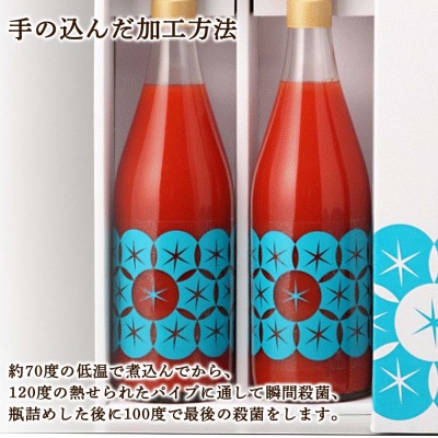 中野ファームのトマトジュース 720ml×2本セット 100% 北海道_Y026-0013