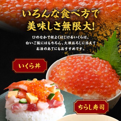 北海道余市産 朝獲れ秋鮭 いくら醤油漬け 500g 250g×2パック_Y006-0010