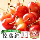 【先行受付】令和8年産佐藤錦【L～2Lバラ詰め】180g×4【ニトリ観光果樹園】_Y074-0136